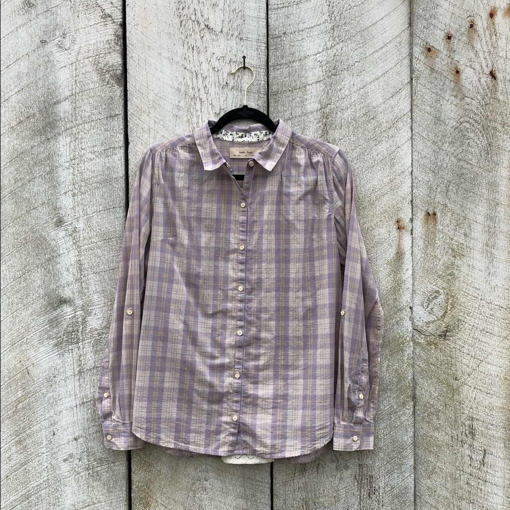 Anthropologie | Isabella Sindair plaid shirt